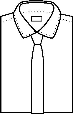 Dibujo De Camisa Con Corbata Para Colorear - Dibujo De Camisa Con Corbata (600x470), Png Download