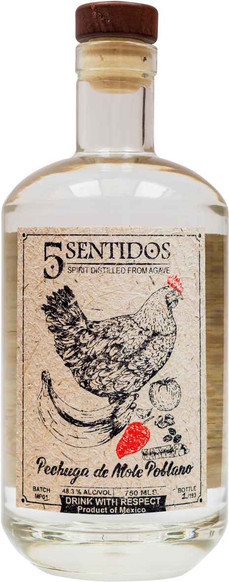 Pechuga Web - Glass Bottle (1000x1502), Png Download