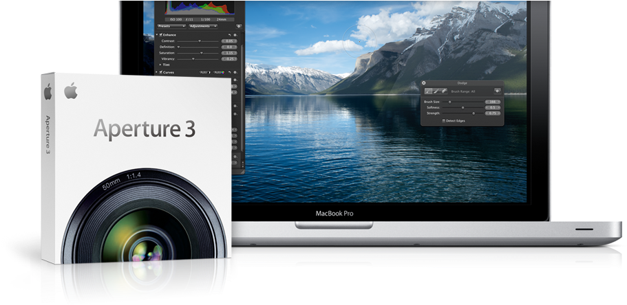 Besides - Apple Aperture (918x443), Png Download