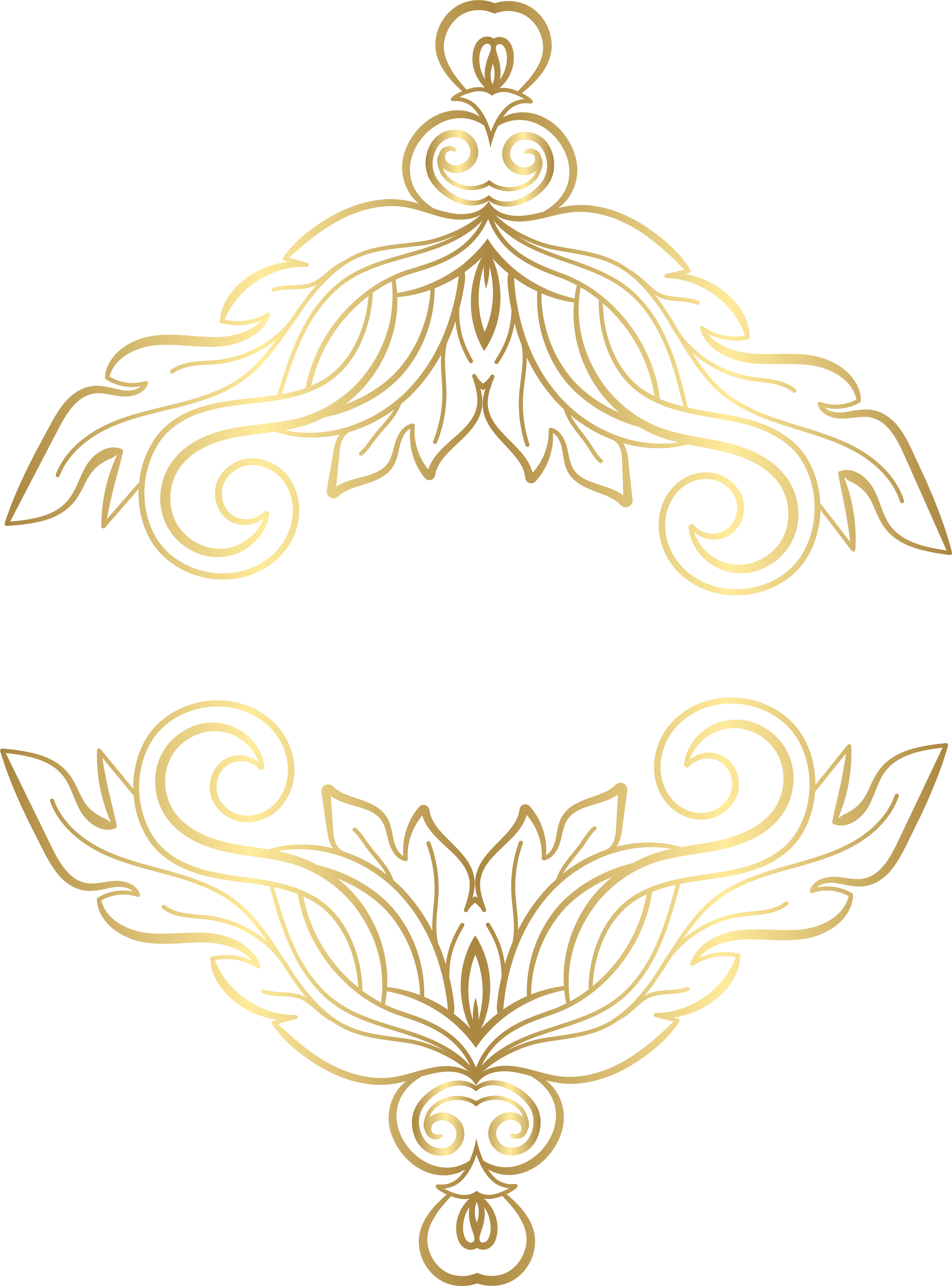 Free Ornaments Png Gold (5923x8000), Png Download