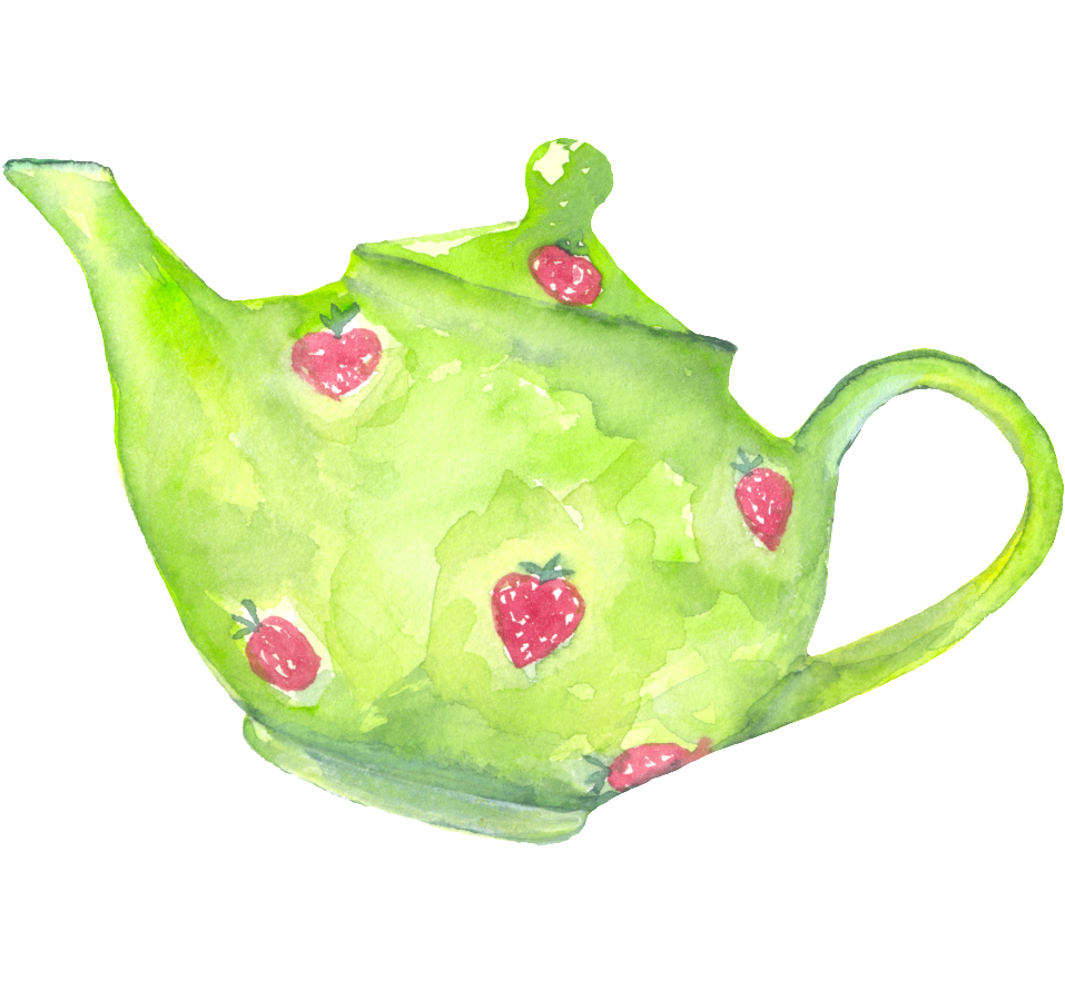 Hand Painted Cartoon Green Kettle Png Transparent - Green (1024x1166), Png Download