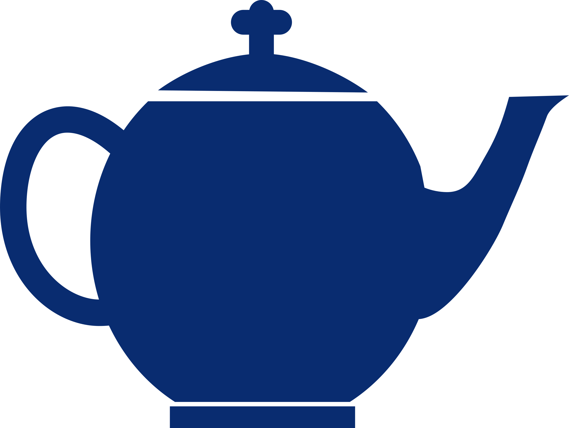 Jubilee Pot Blue Big Image Png - Tea Kettle Clipart (2400x1807), Png Download