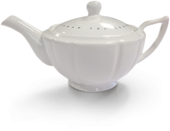 Ahmad Tea Classic White Teapot (350x392), Png Download