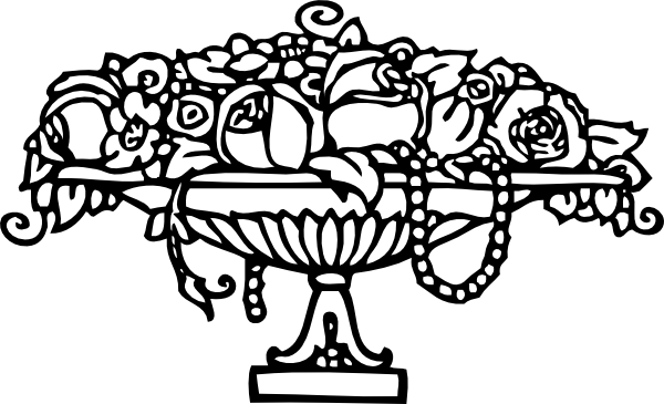 Free Vector Roses Ornament Clip Art - Ausmalbilder Rosen (600x365), Png Download