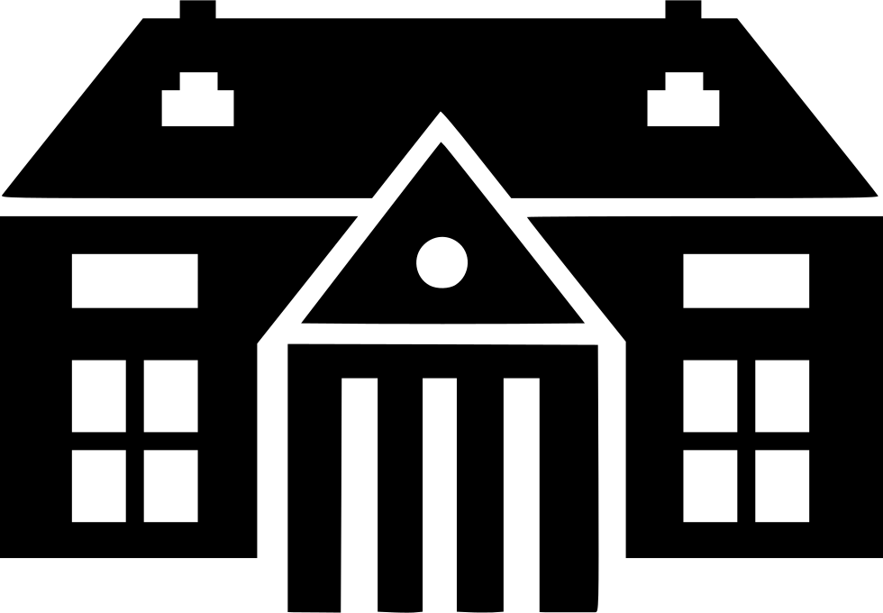 Mansion Comments - Mansion Icon Black White Transparent (980x680), Png Download