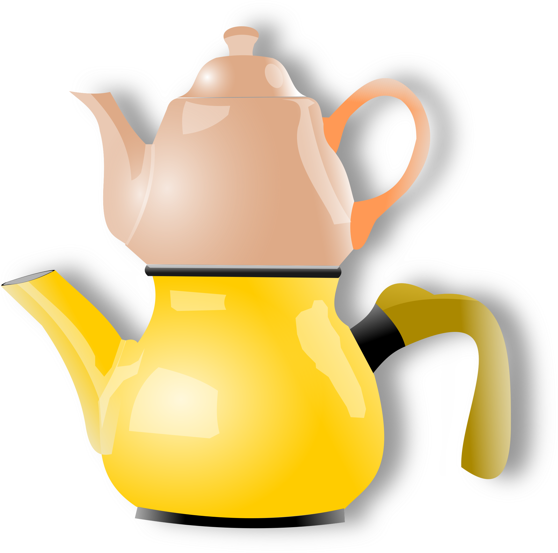 This Free Icons Png Design Of Shiny Teapot (2400x2580), Png Download