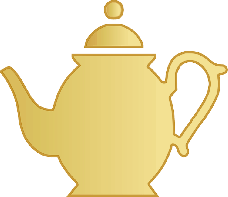 Icon, Outline, Drawing, Cartoon, Template, Free, Teapot - Tea Pot Clip Art (640x552), Png Download