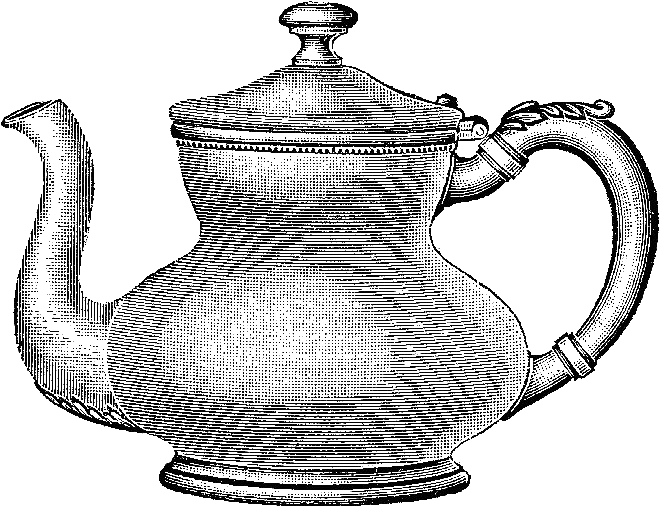Tea Kettle - Vintage Coffee Pot Png (803x713), Png Download