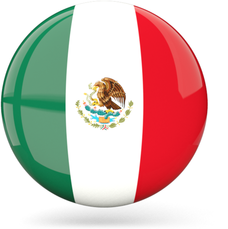 Mexican Flag Glossy Round Graphics Flags Of Mexico - Mexico Round Flag (640x480), Png Download
