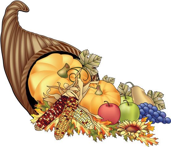 Cornucopia Clipart Church - Cornucopia Clip Art (600x481), Png Download