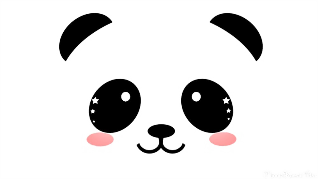 Clipart Resolution 1024*576 - Panda Face Template (900x506), Png Download