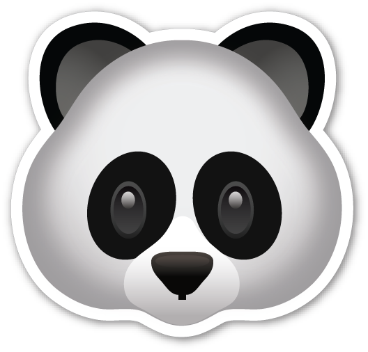Panda Face - Emojis Panda (528x506), Png Download