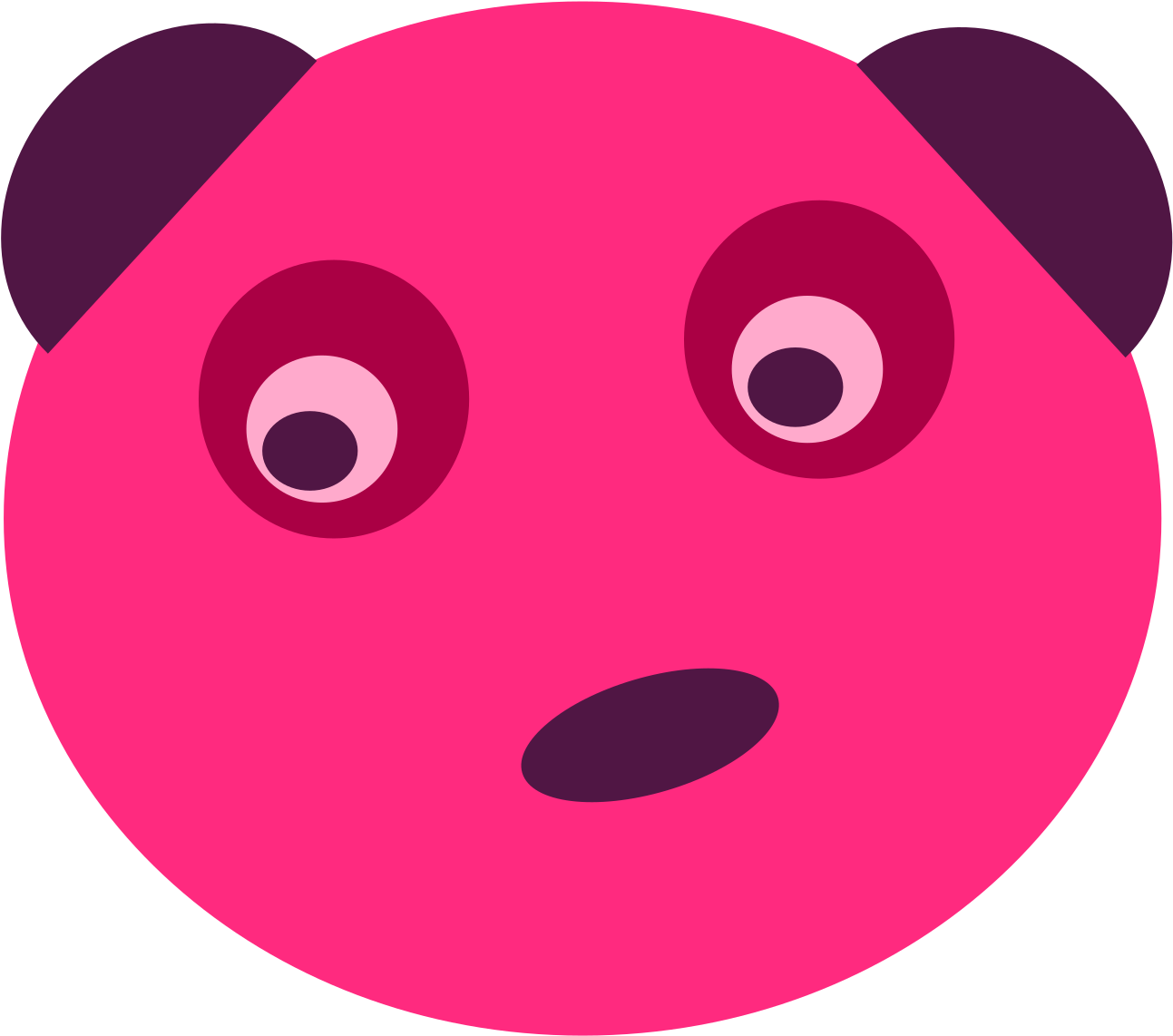 This Free Icons Png Design Of Pink Panda Face (2400x3394), Png Download