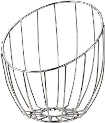 Cornucopia Wire Basket - Service Ideas Bkta Tall Bread Basket Chrome Wire (600x600), Png Download
