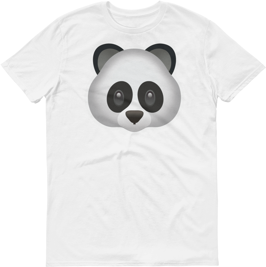 Men's Emoji T-shirt - Emoticons Panda Whatsapp (1000x1000), Png Download