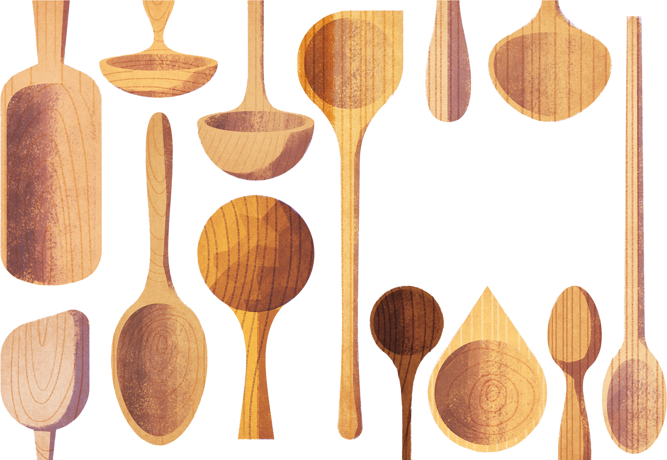 Check Out This @behance Project - Wooden Spoon (2256x1506), Png Download