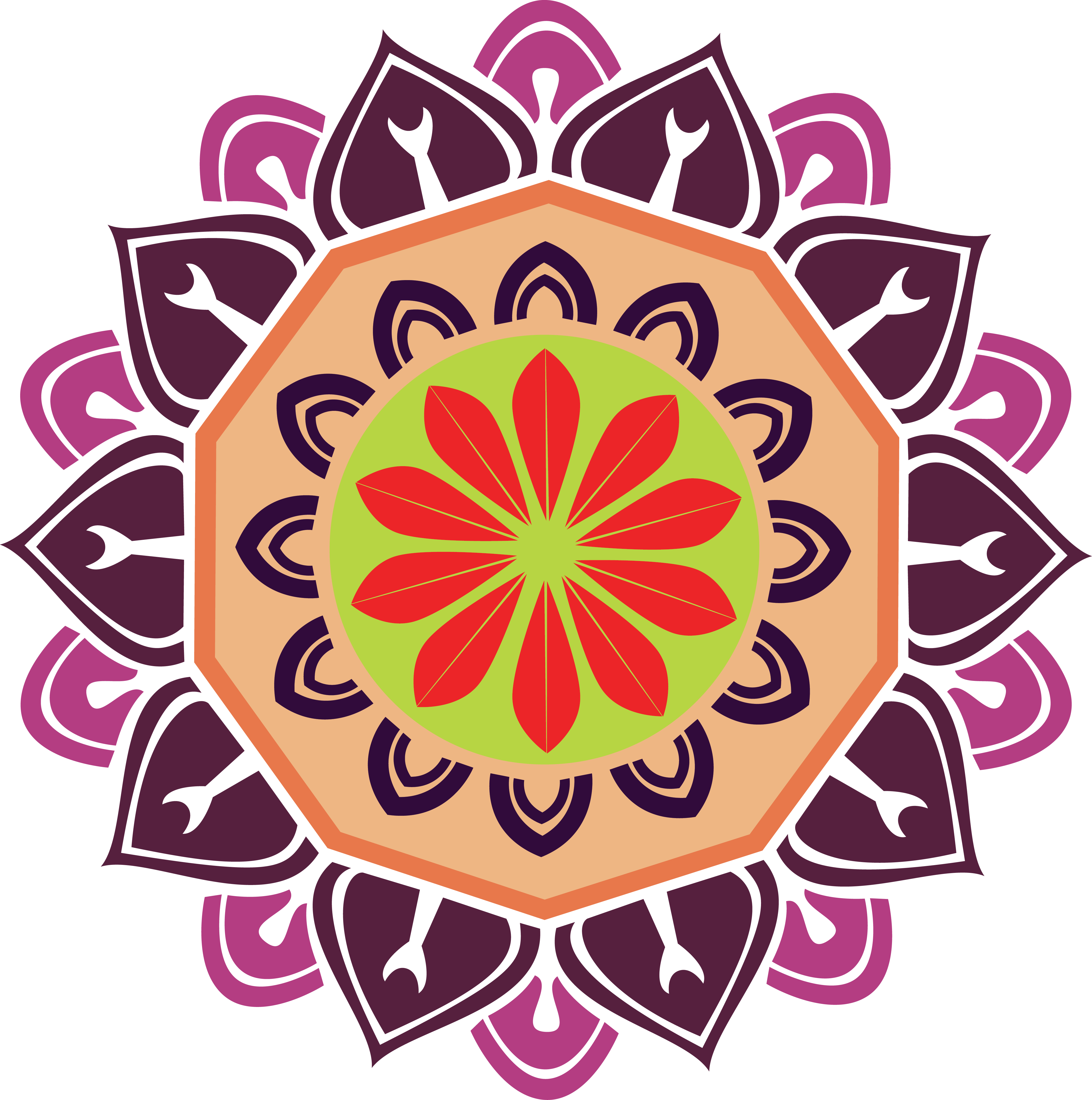 Download - Rangoli (4226x4257), Png Download
