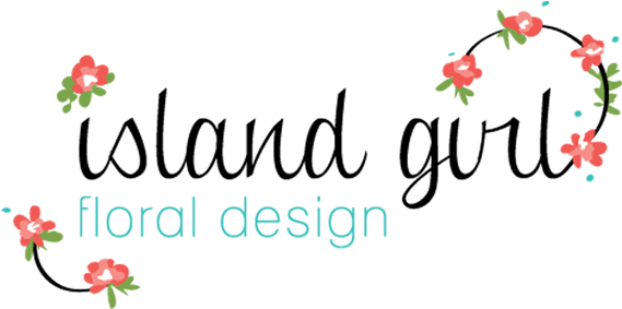 Island Girl Floral Design (578x305), Png Download