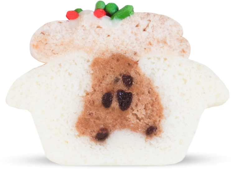 Christmas Cookies & Milk Cupcake Small Cross View Image - Cookie (800x800), Png Download