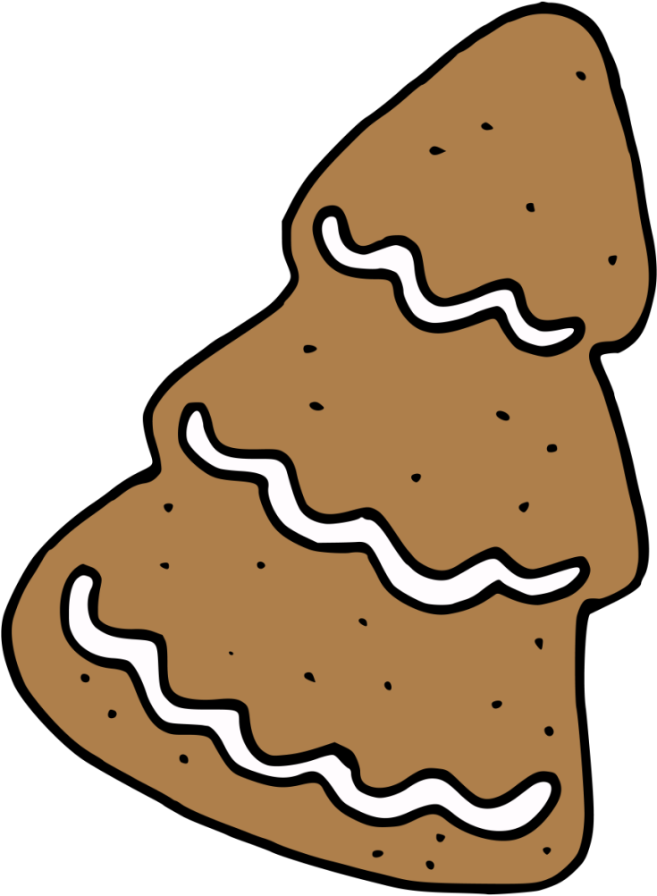 Hand Painted A Christmas Tree Shape Cookie Winter Transparent - Christmas Tree (1024x1024), Png Download