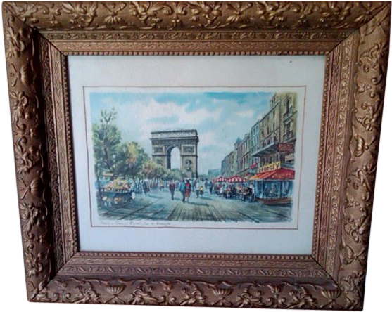 00a Wonderful Raphael, French Impressionist, Signed - Picture Frame (556x556), Png Download