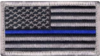Thin Blue Line Police U - Thin Blue Line Patch Png (350x350), Png Download