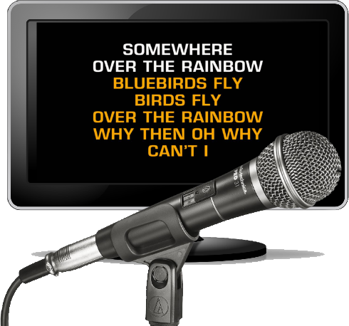 Karaoke Lyric Screen - Audio-technica Cardioid Dynamic Handheld Microphone (490x458), Png Download