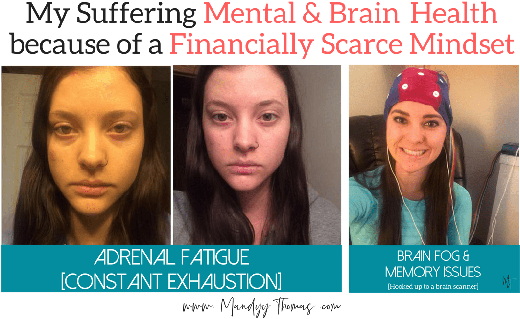 Struggling Mental Health And Anxiety Due To Financially - Photo Caption (1100x700), Png Download