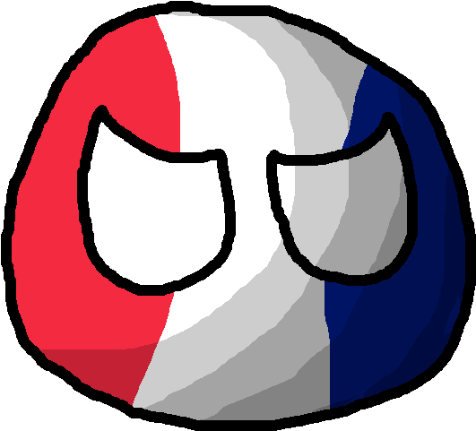First French Republicball - France Countryball Transparent (596x548), Png Download