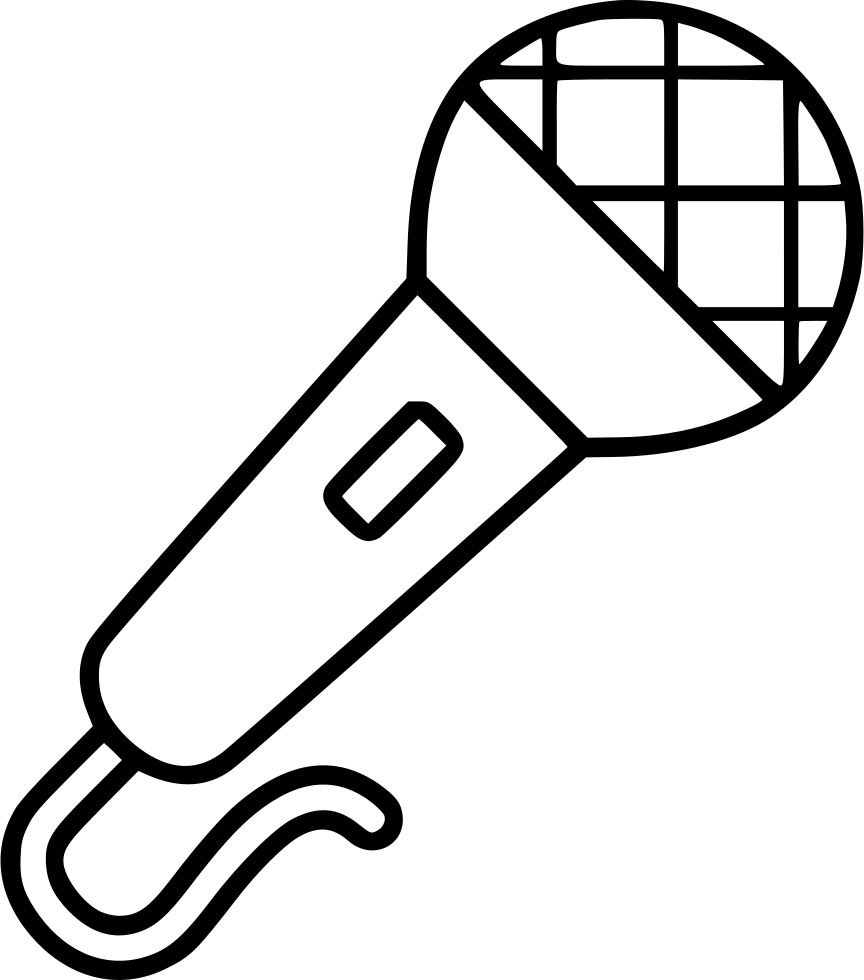 Music Dj Karaoke Mic Microphone Comments - Mic Icon (864x980), Png Download