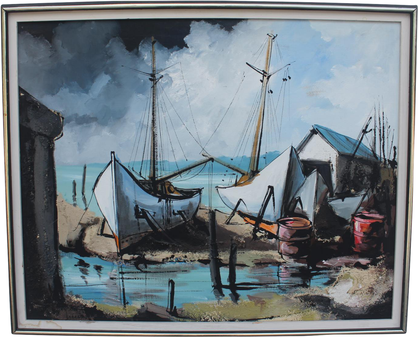 Display - Oil Painting (1521x1227), Png Download