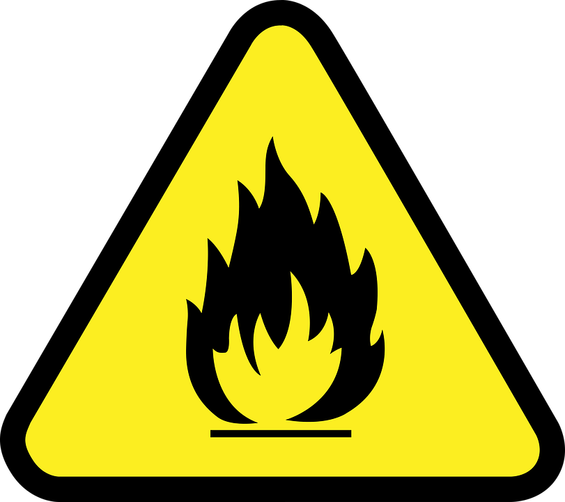 A Local Man Was Injured In A Flash Explosion From The - Flammable Symbol (811x720), Png Download