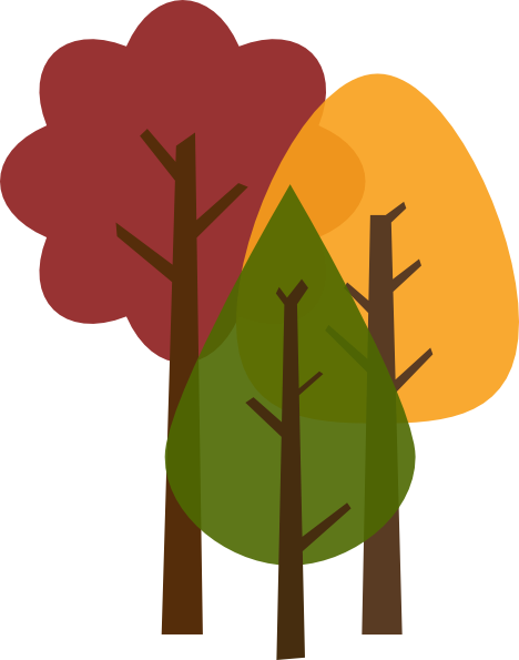 Graphic Trees Clip Art At Clker Com Vector - Clip Art Fall Tree (468x595), Png Download