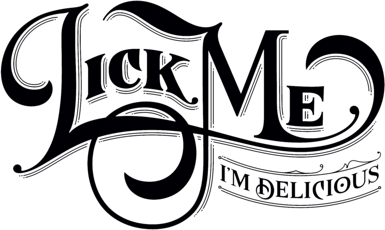 Black On White No Background - Lick Me I M Delicious Ice Cream (1000x618), Png Download