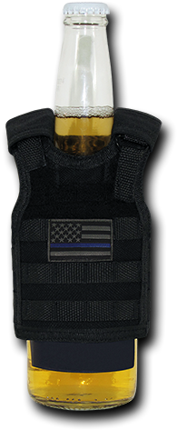 Thin Blue Line U - Rapid Dominance T99 Tactical Beer Koozie (mini Vest) (500x500), Png Download