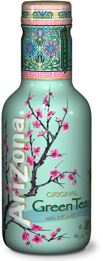Web Az Gt - Arizona Green Tea 500ml (233x550), Png Download