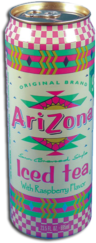 Arizona Iced Tea Diversion Safe - Arizona Iced Tea With Lemon Flavor, Sun Brewed Style (500x500), Png Download
