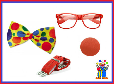 Ladies Mens Extra Large Multi Coloured Spotty Clown (460x460), Png Download