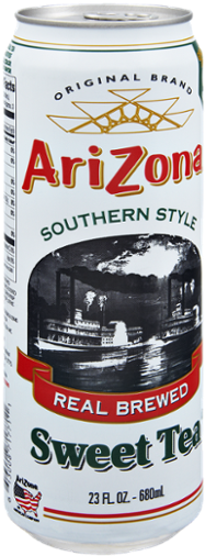 Arizona Southern Style Sweet Tea - 23 Fl Oz Can (600x600), Png Download