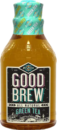 Arizona Good Brew Green Tea (233x527), Png Download