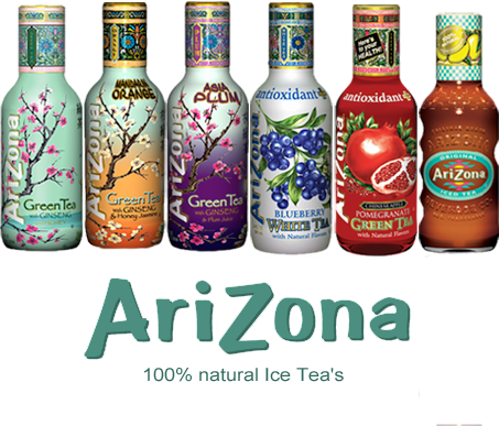 Arizona Tea Collection - Arizona Green Tea, With Ginseng And Honey - 16 Fl Oz (453x387), Png Download
