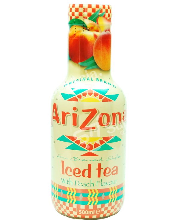 Arizona Ice Tea With Peach 500ml (600x800), Png Download