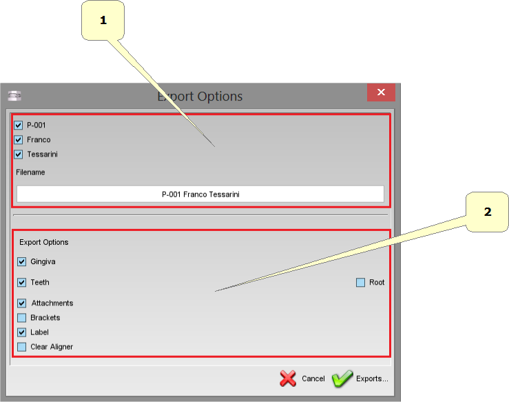 Ortho - Studio - Models - Builder - Export ‎ - Diagram (739x583), Png Download