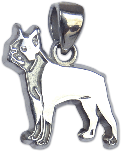 Boston Terrier Pendant - Boston Terrier (600x600), Png Download