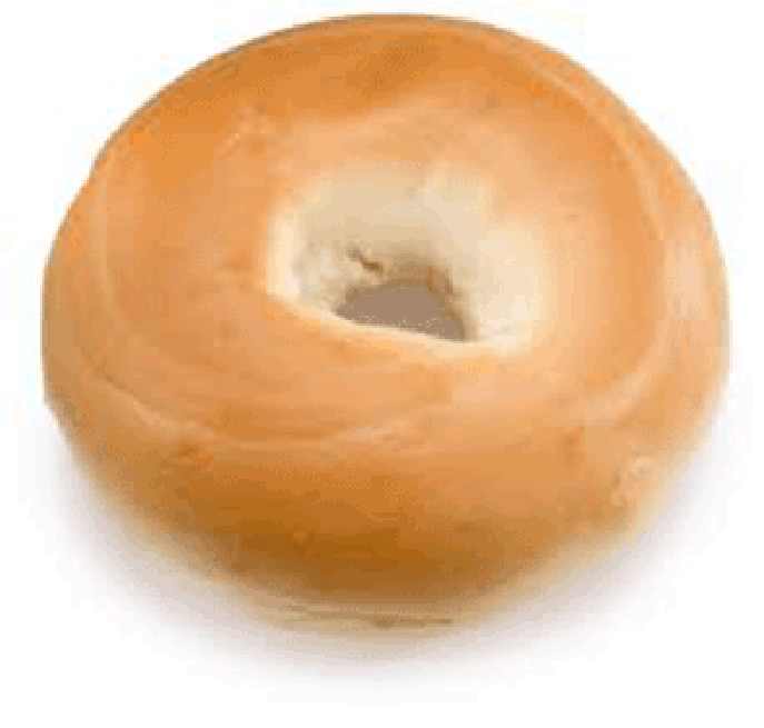 Raw Plain Bagel - Bagel (700x895), Png Download