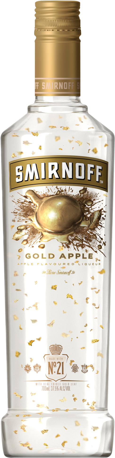 Smirnoff Gold Apple Vodka 700ml - Smirnoff Gold Apple Vodka (1600x2000), Png Download