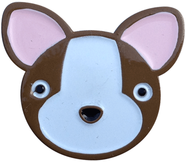 Boston Terrier Dog Ball Marker & Hat Clip - Cartoon (386x386), Png Download