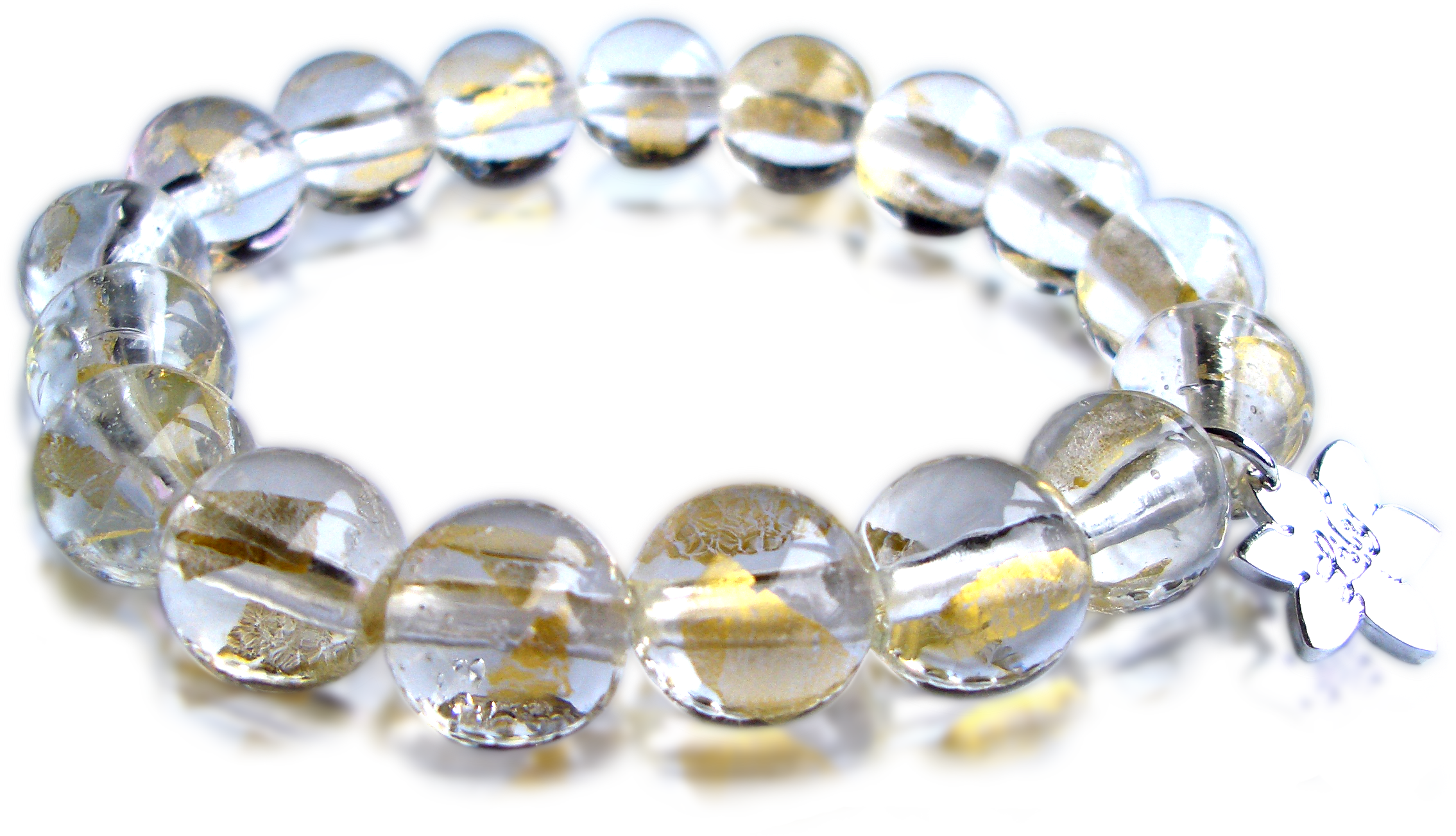 Cool 24 Carat Gold Flake Bracelet - Bracelet (2269x1303), Png Download