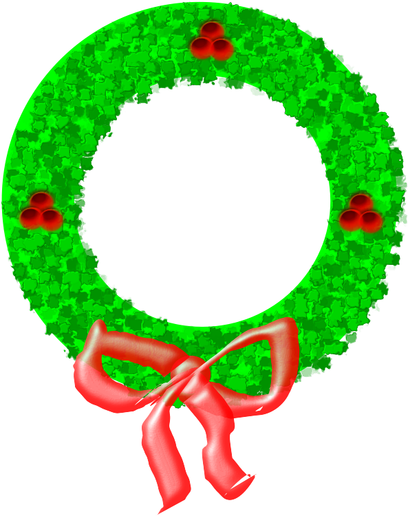 Christmas Wreath Free Vector - Christmas Parol Clip Art (689x800), Png Download