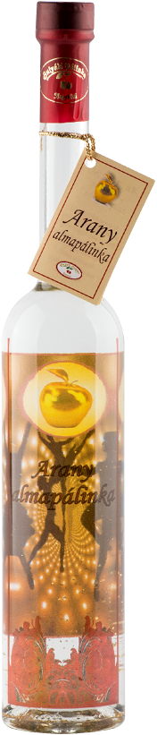 Gold Apple Pálinka - Glass Bottle (600x900), Png Download